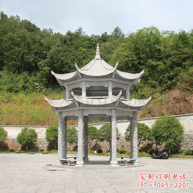 武汉双层庭院石凉亭