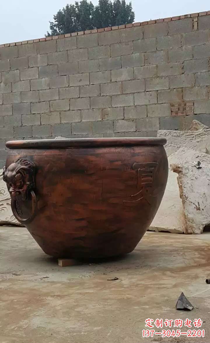 武汉水缸铜雕