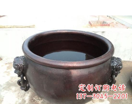 武汉水缸寺庙铜雕