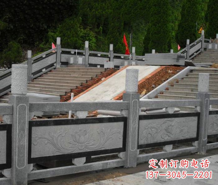 武汉寺庙景观仿古石栏板 (2)