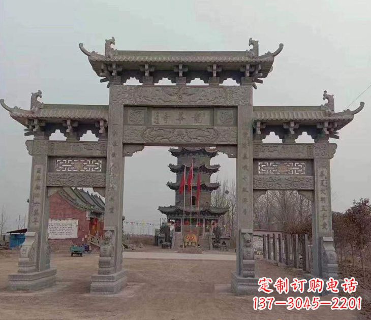 武汉寺院石牌坊