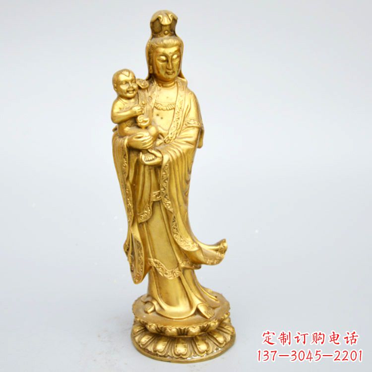 武汉送子观音铜雕