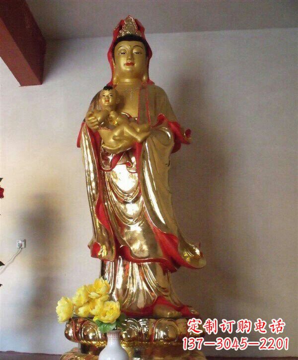 武汉送子观音铜雕 (2)