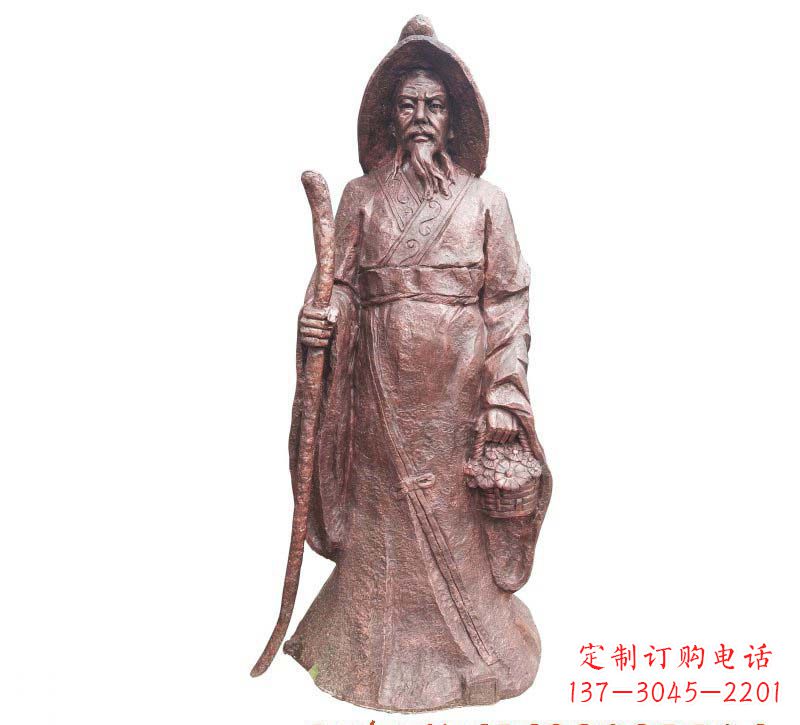 武汉陶渊明铜雕像