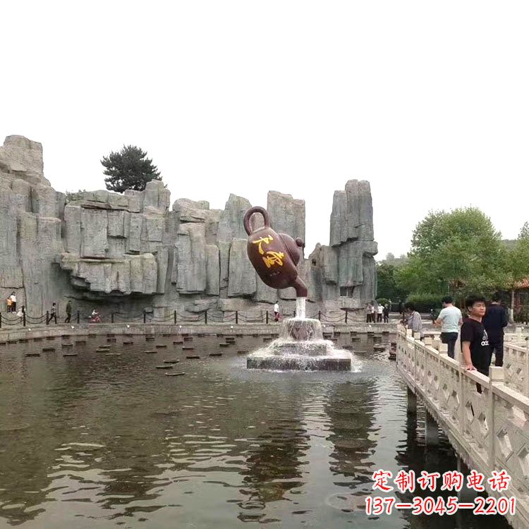 武汉天壶流水喷泉