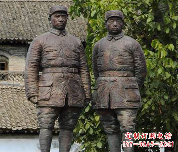 武汉铜雕解放军战士人物雕塑