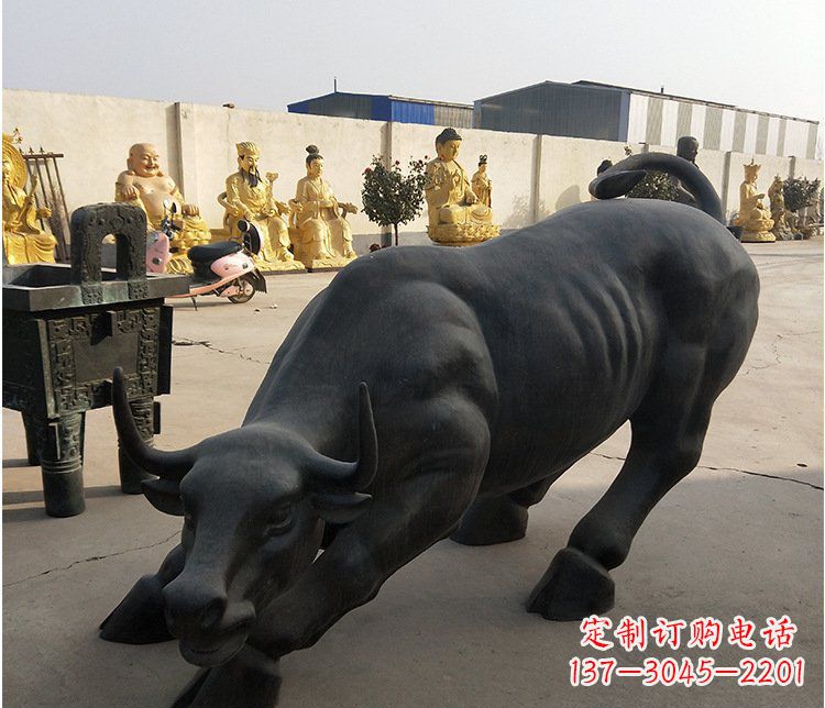 武汉铜雕牛广场动物景观摆件 (6)