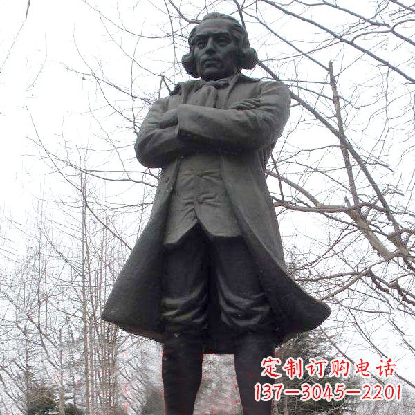 武汉瓦特公园铜雕塑像