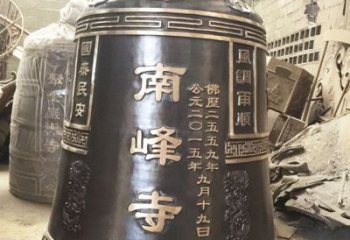 武汉定制南峰寺铜钟，打造精致宗教雕塑