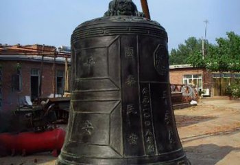 武汉平安国泰，民安铜钟雕塑