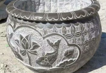 武汉精致青石浮雕水缸，为您打造精美绝伦的定制雕塑