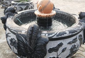 武汉青石鱼缸雕塑，装点您的生活