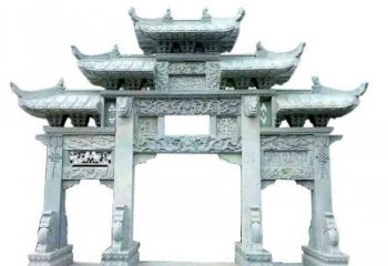 武汉中领雕塑仿古牌坊石雕定制