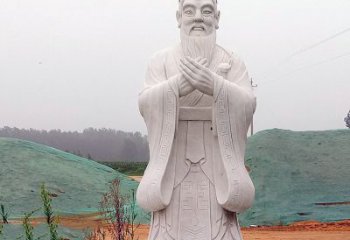 武汉中领雕塑：精致雕刻的少海公园孔子雕像