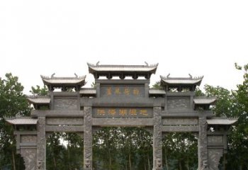 武汉专业定制湿地公园石雕牌楼