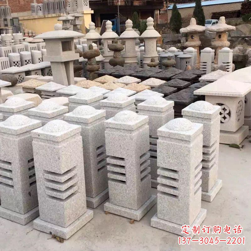 武汉现代简约石雕灯笼