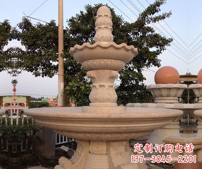 武汉小区景观大型喷泉石雕 (4)