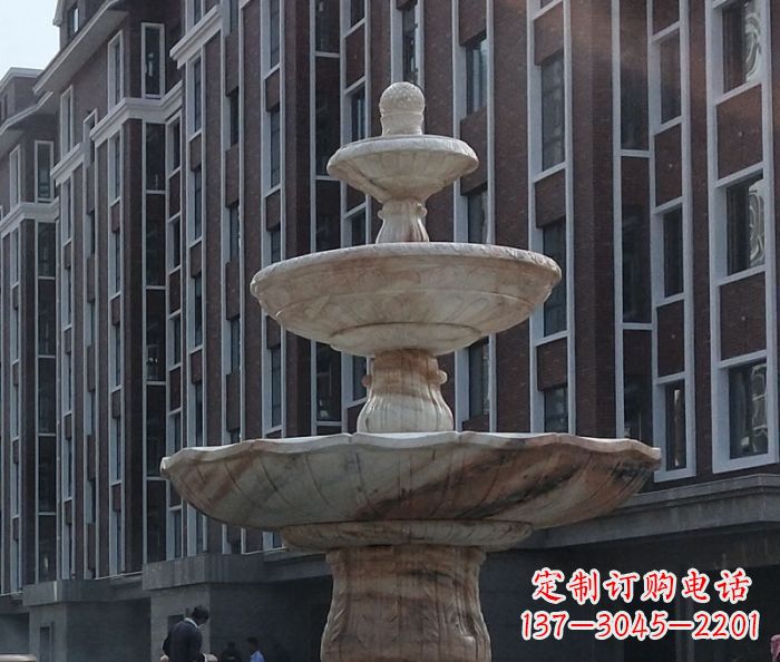 武汉小区景观大型喷泉石雕 (6)