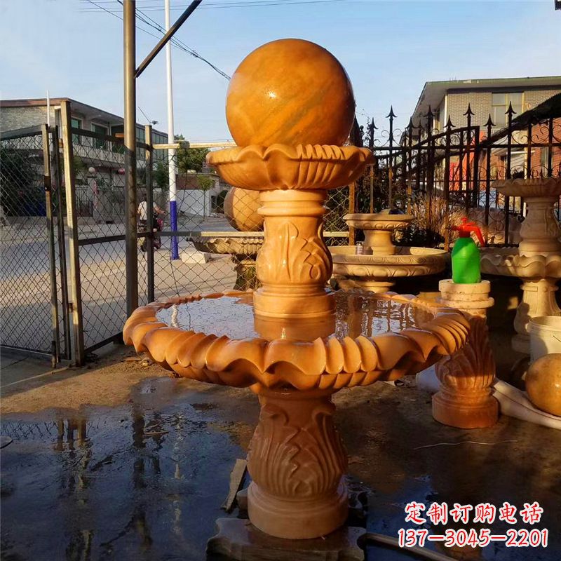武汉小区石雕喷泉塔