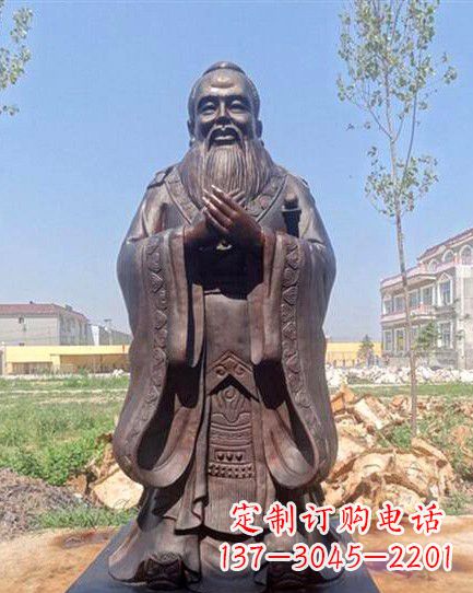 武汉校园孔子雕像 (2)