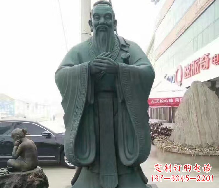 武汉校园人物孔子行教像