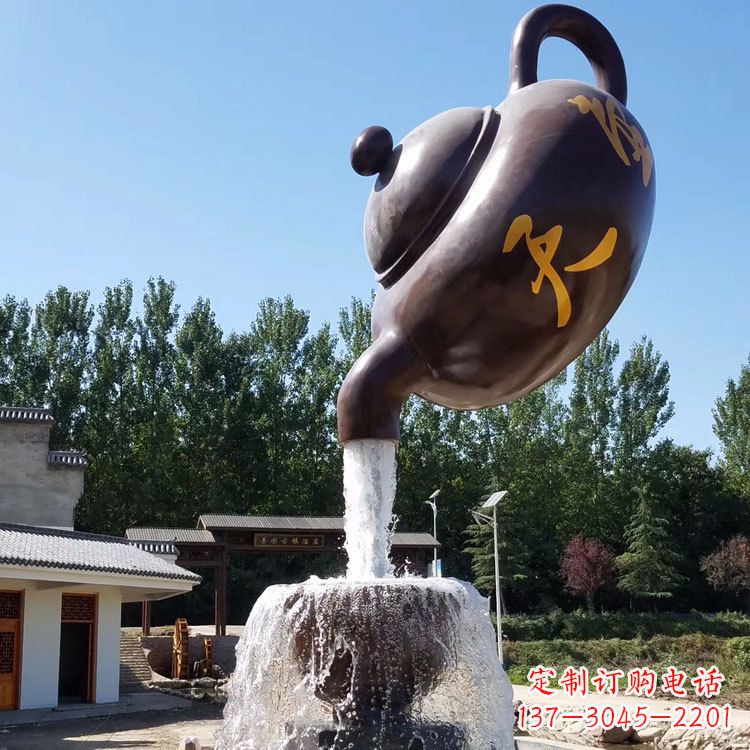 武汉悬空天壶流水喷泉