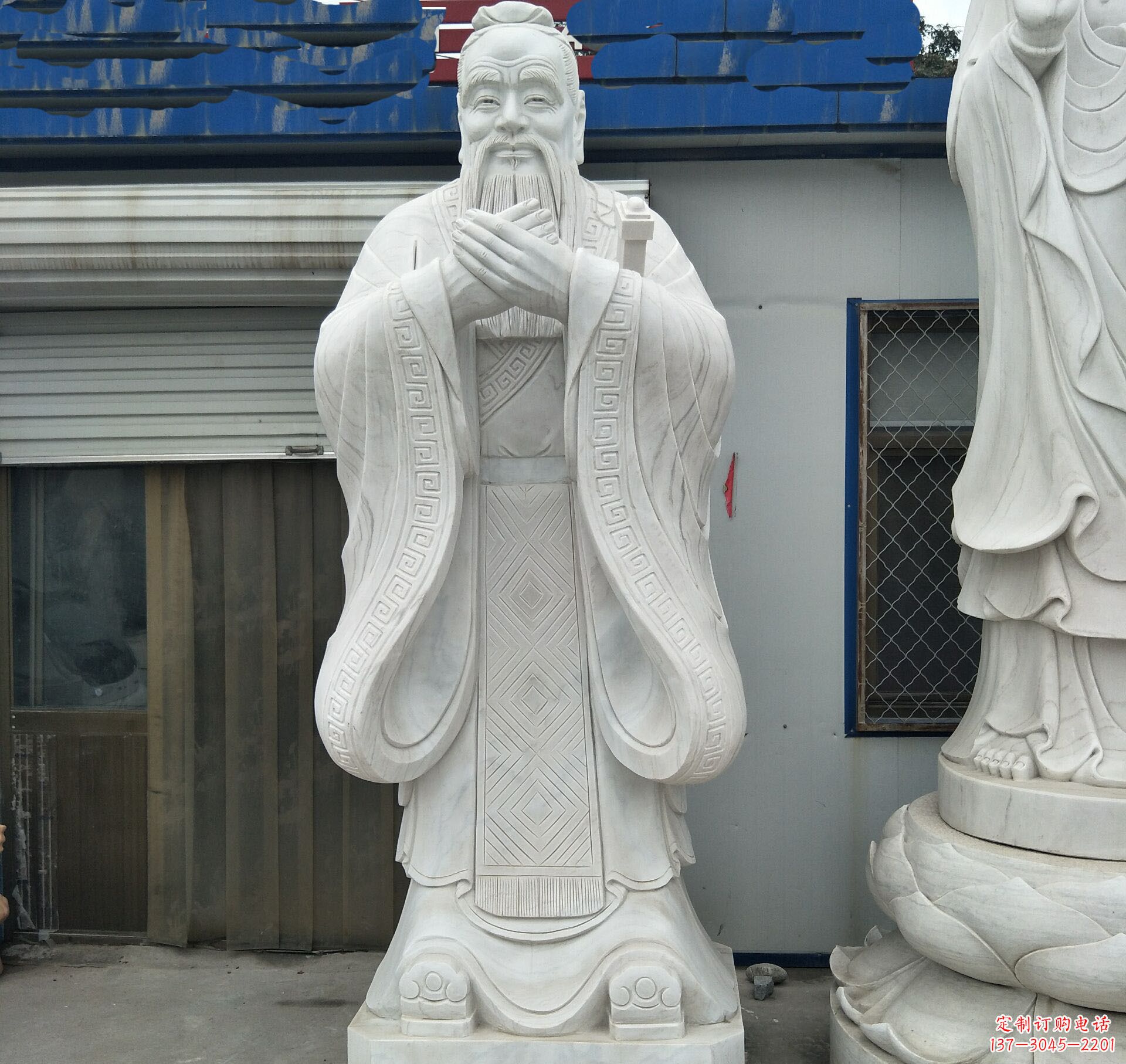武汉学校礼仪孔子石雕