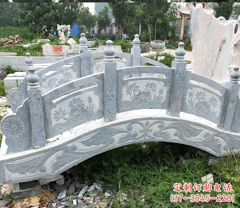 武汉园林仿古石拱桥景观石雕 (3)