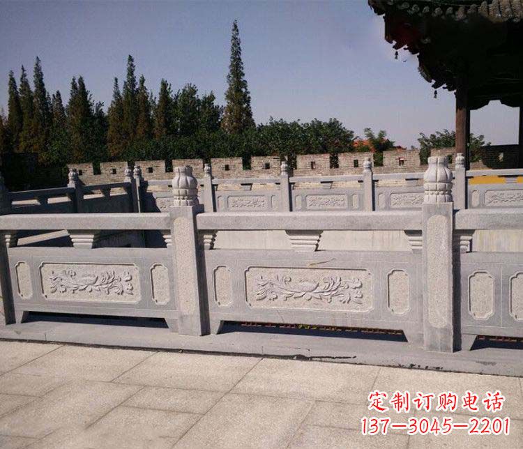 武汉园林仿古石栏板景观石雕 (2)