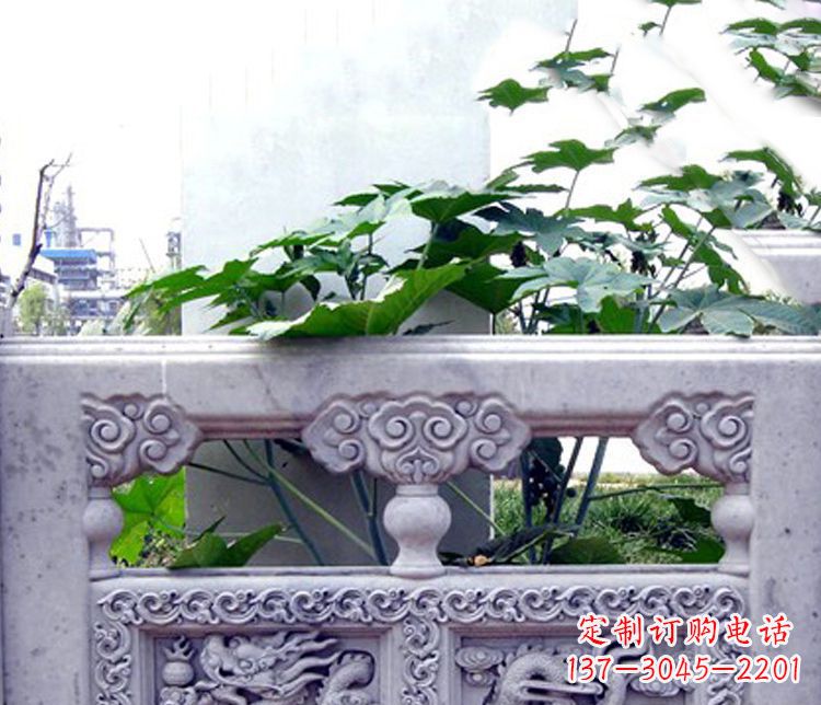 武汉园林仿古石栏板景观石雕 (6)