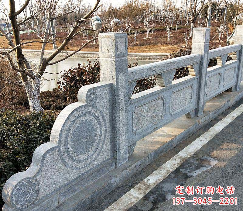 武汉园林仿古石栏板景观石雕_1