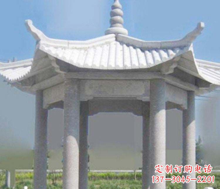 武汉园林仿古石凉亭景观石雕