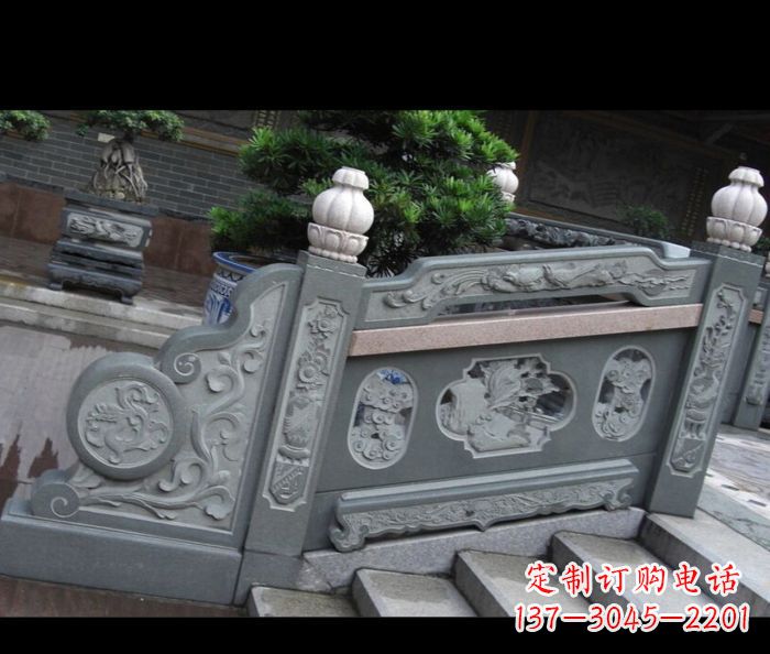 武汉园林景观大理石栏板雕塑 (6)