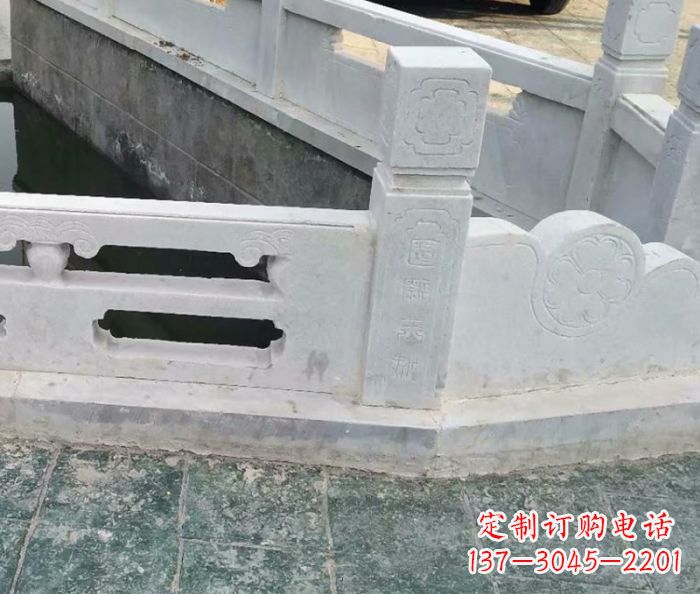 武汉园林景观大理石栏板雕塑 (7)