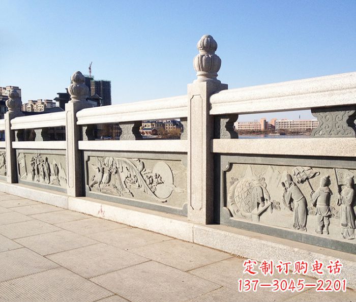 武汉园林景观大理石栏板石雕 (8)