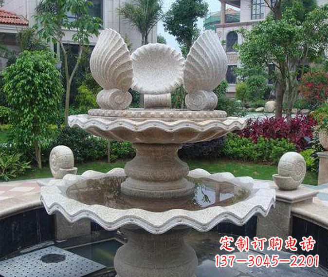 武汉园林景观多层喷泉石雕