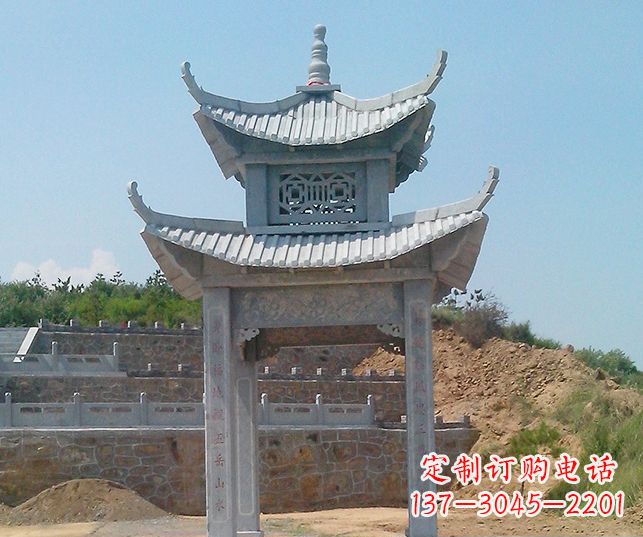 武汉园林景观仿古石雕凉亭