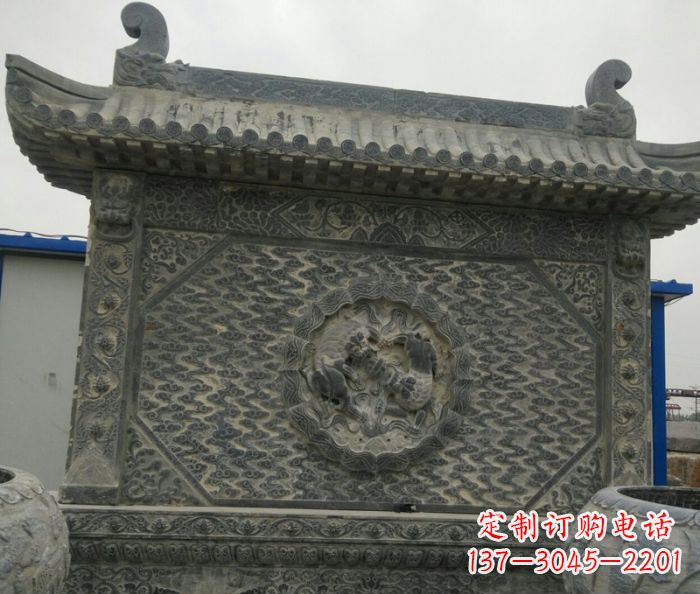 武汉园林景观仿古石雕影壁