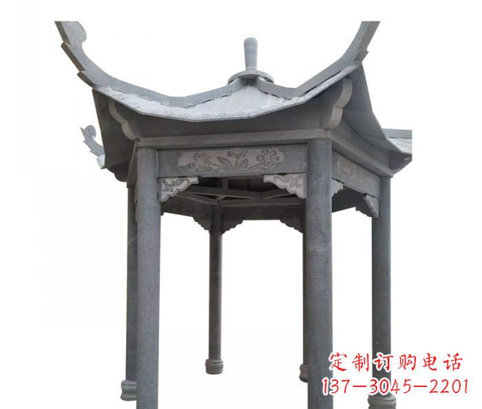 武汉园林景观仿古石雕凉亭 (3)