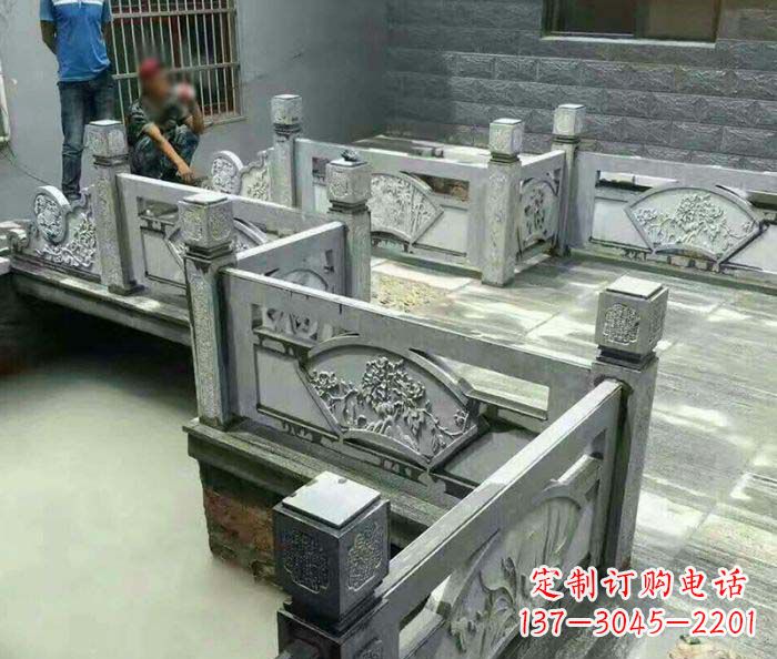 武汉园林景观仿古石浮雕栏板 (4)