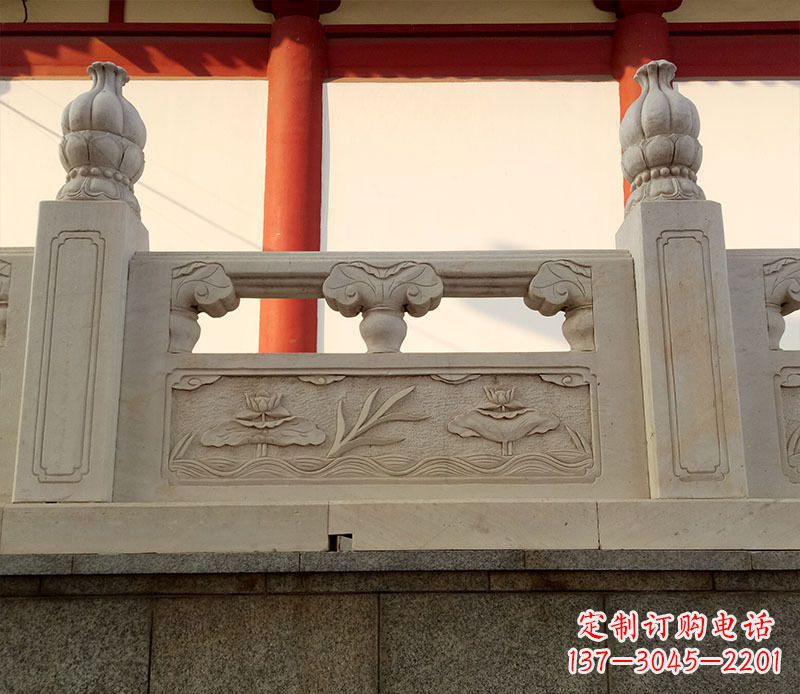 武汉园林石浮雕栏板景观石雕 (2)