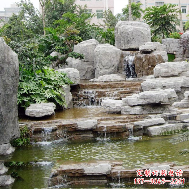 武汉园林石头假山流水