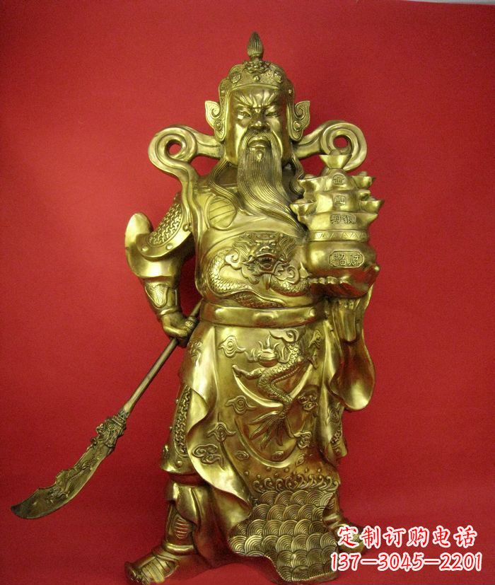 武汉招财关公铜雕