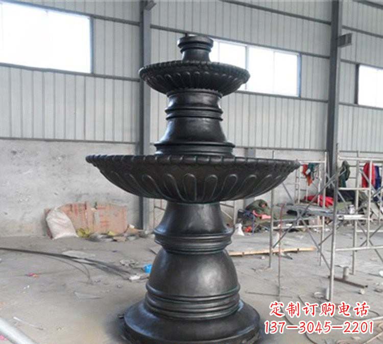 武汉铸铜简约双层喷泉
