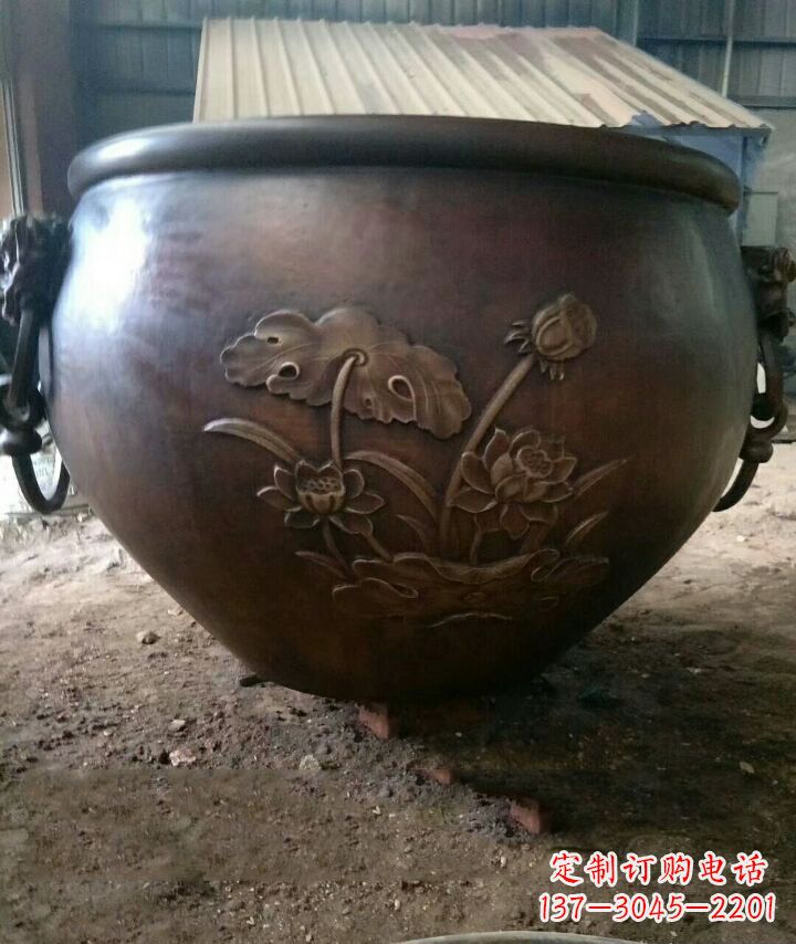 武汉铸铜水缸雕塑