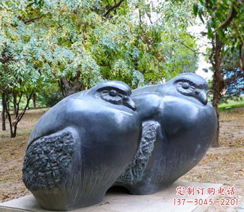 武汉公园鸳鸯景观石雕